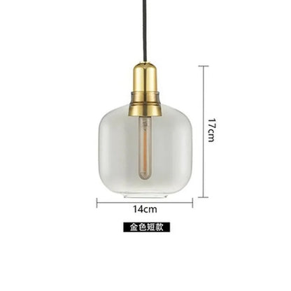 DecorBites™ Industrial Stained Glass Pendant Lamp LED Hanging Lights for Dining & Living Room