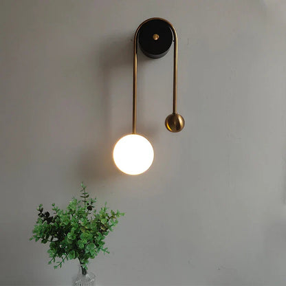 DecorBites™ Golden Ball LED Wall Lamp for Home Decor