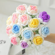 Cotton Rose Crochet Bouquet