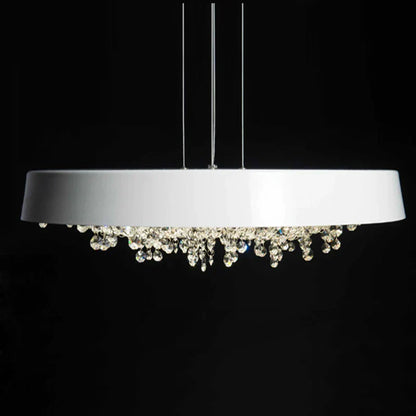 DecorBites™ Clear Crystal Pendant Light Chandelier for Living Room & Bedroom