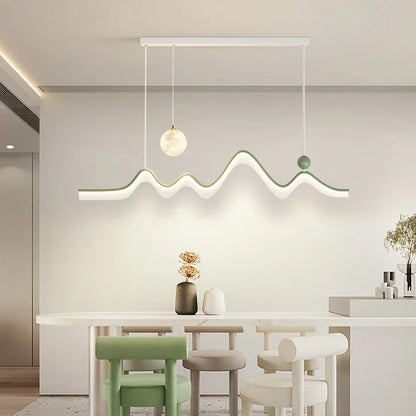 DecorBites™ LED Chandelier: Modern Minimalist Pendant Light for Dining Room, Kitchen, Home Lighting