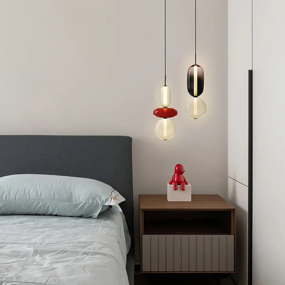 DecorBites™ Candy Glass Ceiling Hanging Chandelier for Loft Living Room