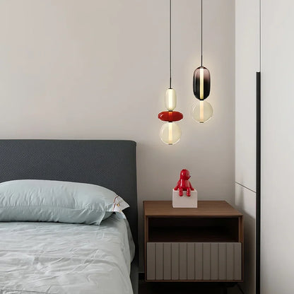 DecorBites™ Candy Glass Ceiling Hanging Chandelier for Loft Living Room