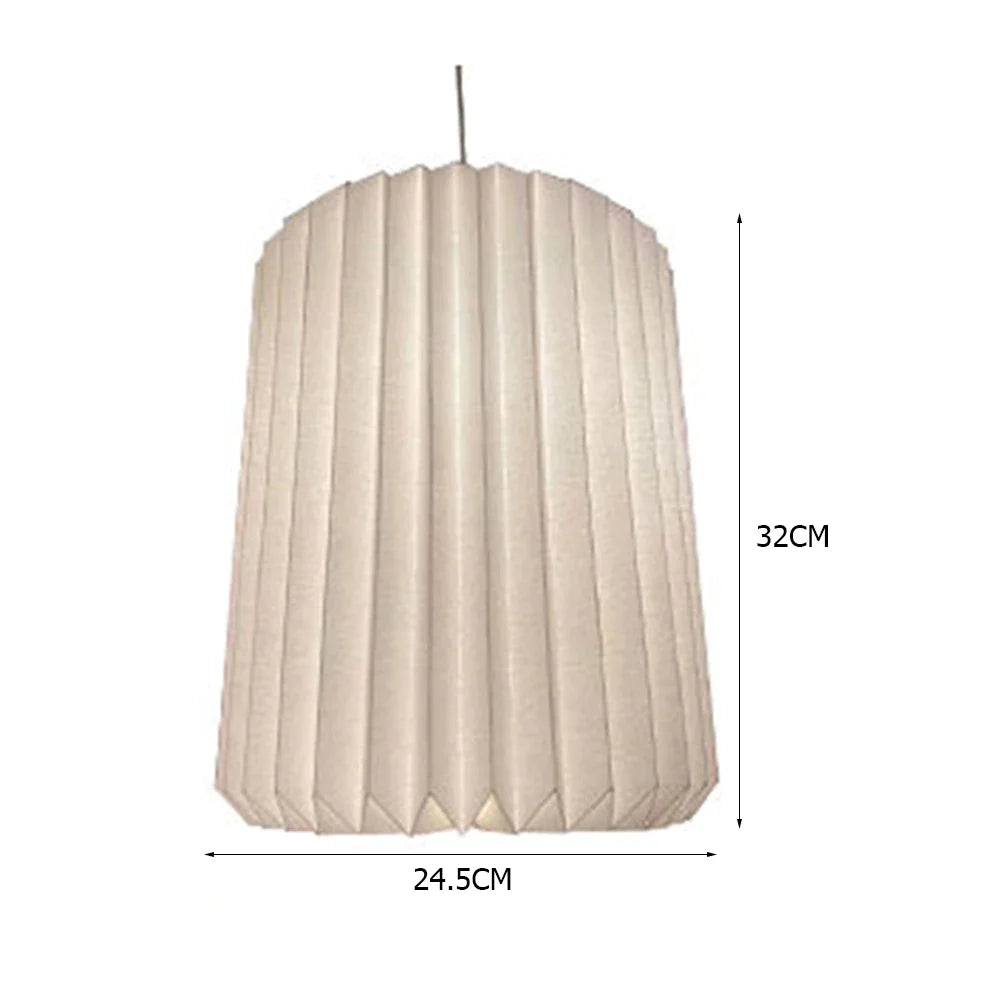 Nordic White Origami Paper Pendant Lamp Shade
