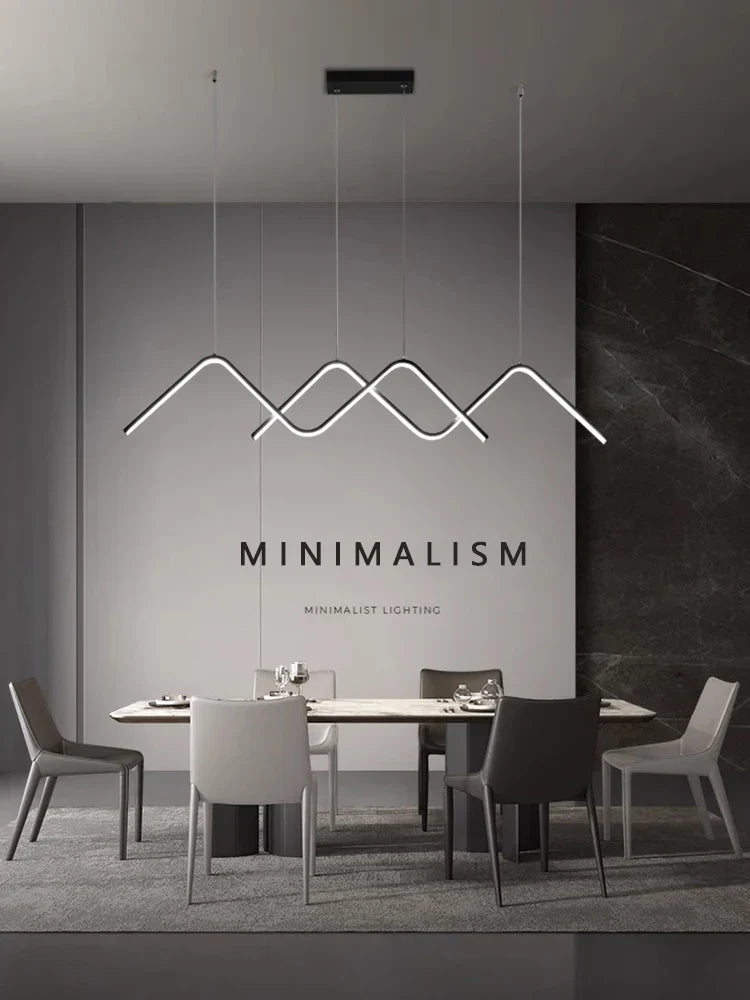 ديكوربايتس™ مصابيح LED هندسية معلقة، إضاءة ثريا عصرية بسيطة