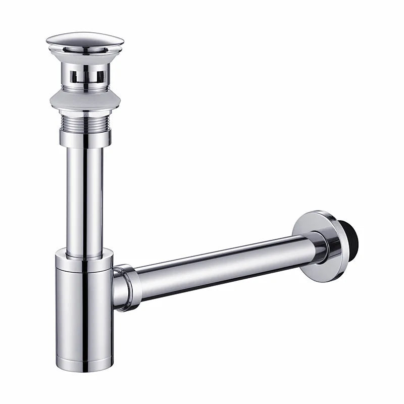 DecorBites™ Brass Round Bottle Trap Oil Rubbed Bronze WF-6920