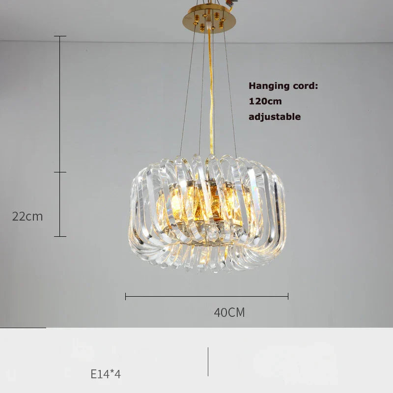 DecorBites™ Gold LED Chandelier 2025 New Trend for Living Room
