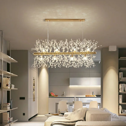 DecorBites™ Dandelion LED Crystal Chandelier for Living Room Dining Decoration