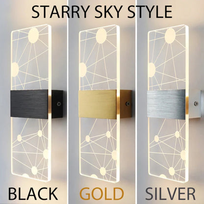 ديكوربايتس™ مصباح حائط LED بمستشعر لمس أكريليك، شمعدانات عصرية، إضاءة داخلية 6 وات لديكور المنزل