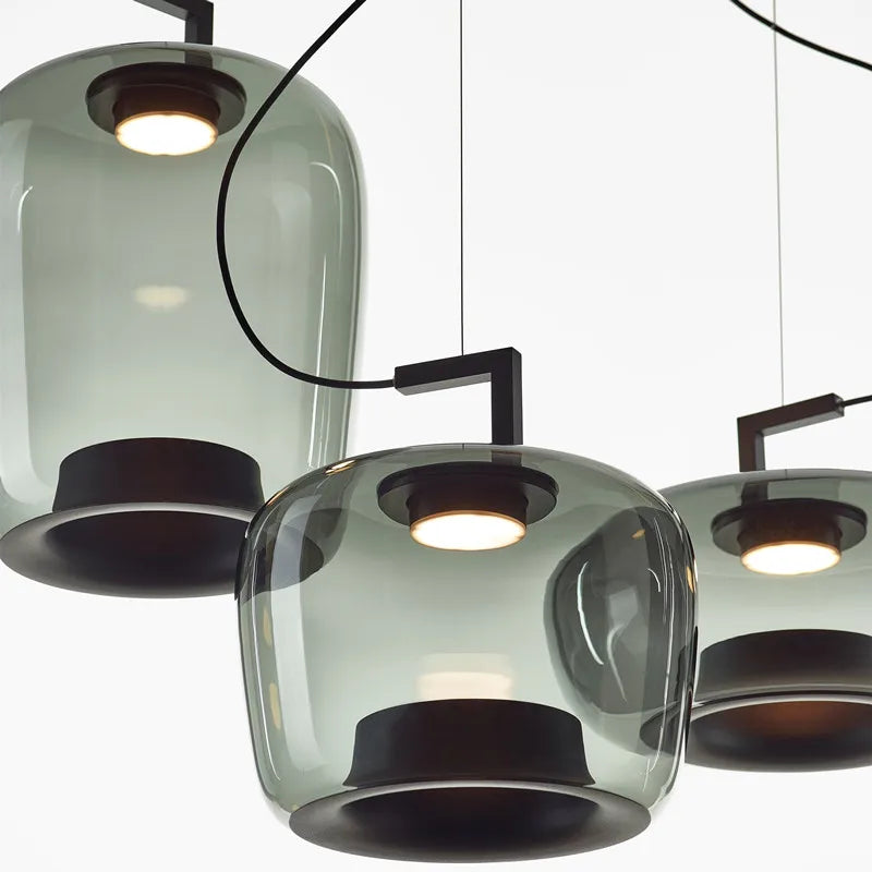 DecorBites™ Brokis Glass Pendant Lamp - Nordic Creative Hanging Light for Home and Hospitality