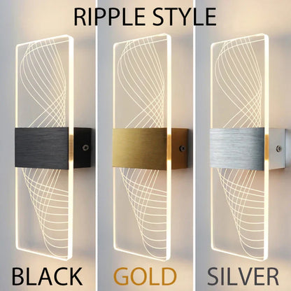 ديكوربايتس™ مصباح حائط LED بمستشعر لمس أكريليك، شمعدانات عصرية، إضاءة داخلية 6 وات لديكور المنزل