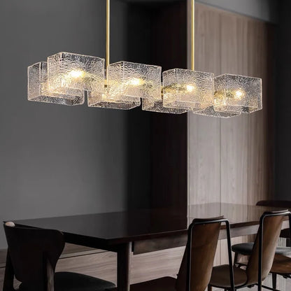DecorBites™ Crystal Chandelier: Modern Luxury Pendant Light for Living Room, Restaurant, and Bar