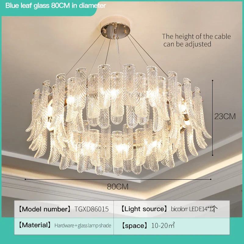 DecorBites™ Crystal LED Ceiling Lamp for Modern Living Room with Warm Light and Eye Protection