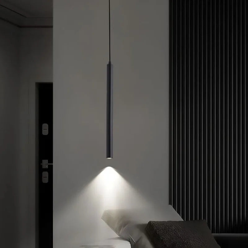 ديكوربايتس™ مصابيح LED سوداء معلقة 30/40/50/60 سم لغرفة الطعام وغرفة النوم والمطبخ