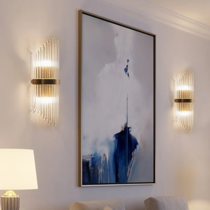 Decorbites™ Goldene Kristall-LED-Wandleuchten für Schlafzimmer Wohnzimmer Heimdekoration