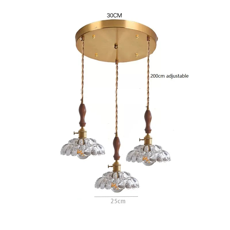 Decorbites™ Japanische Vintage-Glas-LED-Hängeleuchte für die Einrichtung des Zuhauses