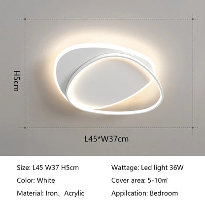 DecorBites™ LED Ceiling Lights: Modern Round Lamps for Bedroom, Living Room, Study - Indoor Lighting Fixtures
