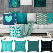 Geometric Leaf Feather Cushions