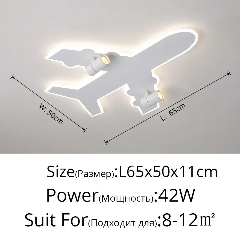 DecorBites™ Kids Ceiling Lights Cartoon Boys Bedroom Creative Eye Protection LED Lighting
