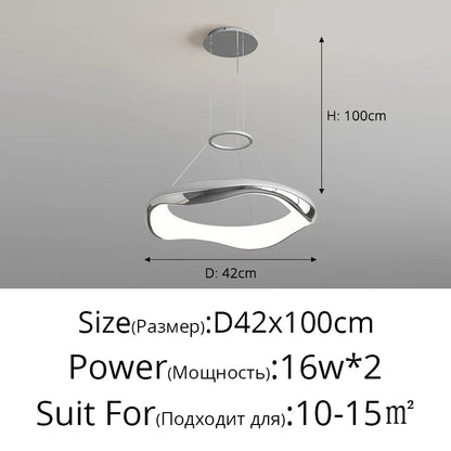 DecorBites™ Black Chrome Pendant Lamp for Dining Room Kitchen Indoor Lighting