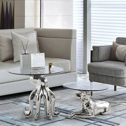 DecorBites™ Octopus Glass Side Table - Nordic Design Creative Living Room Furniture