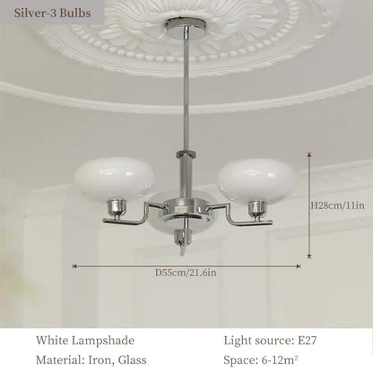 DecorBites™ Bauhaus Medieval Chandelier for Living Room, LED Hanging Lamp