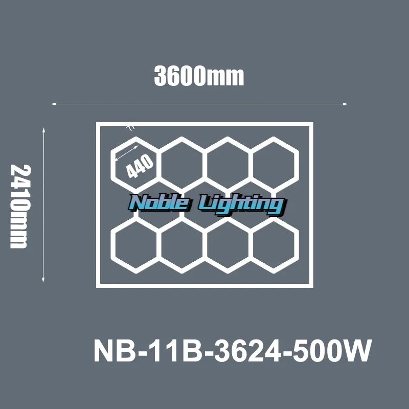 DecorBites™ Hexagon LED Ceiling Light: High-Performance, Best-Selling, Honeycomb Design