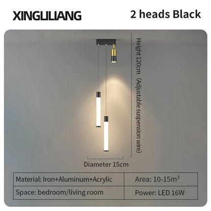 DecorBites™ Golden Pendant Chandelier for Bedroom & Living Room Décor