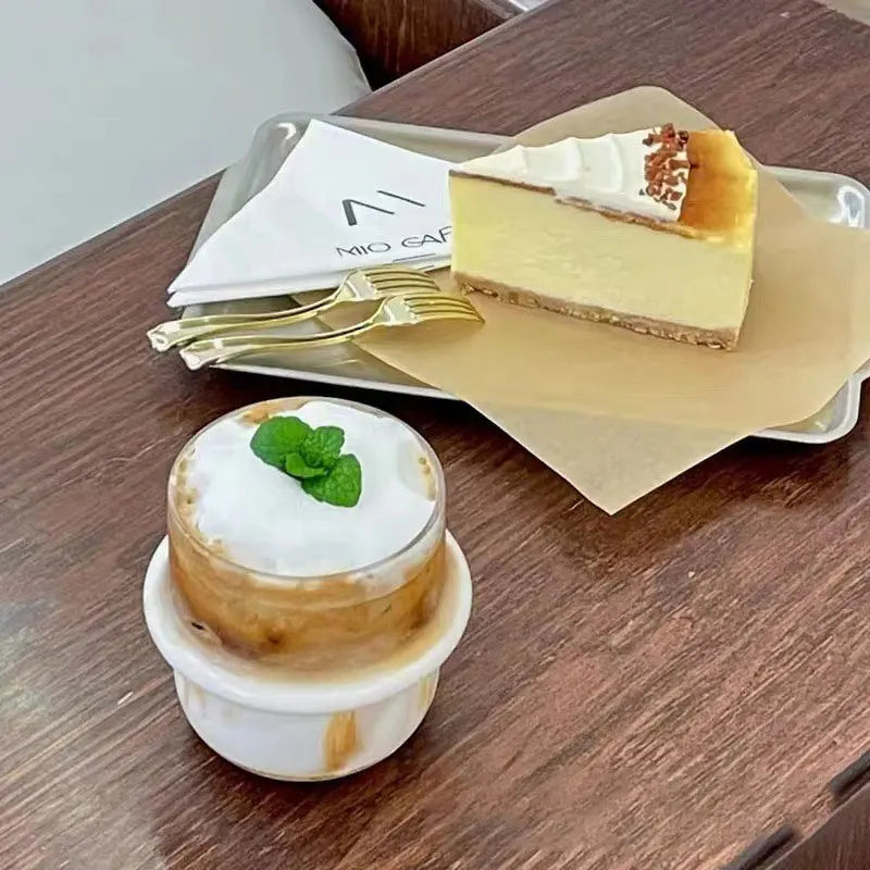 DecorBites™ Cap Glass Cup: Versatile High Borosilicate Coffee Mug for Cappuccino, Wine, Cocktails