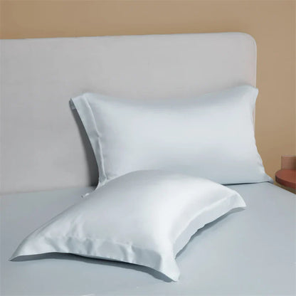 Decobites Egyptian Cotton Pillowcase Set - Solid Color Pillow Shams Covers