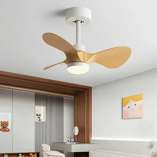 Ventilador de techo mini DecorBites™ de 24 pulgadas con luces, diseño moderno para el hogar y la oficina