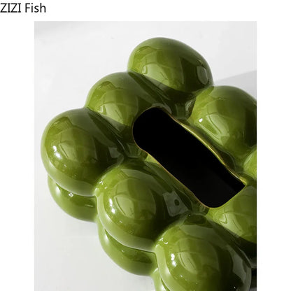 DecorBites™ Cotton Candy Tissue Box Dining Table Holder - Removable Paper Towel Case