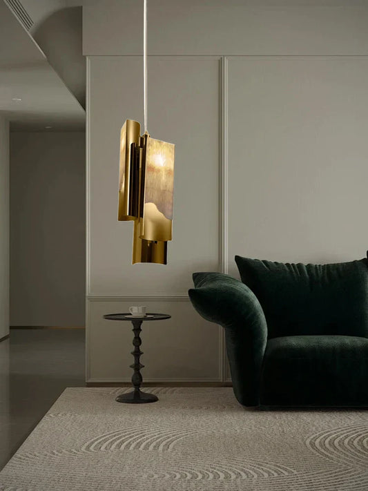 DecorBites™ Italian Marble Pendant Lamp Gold 2025 - Luxury Dining Room Decor