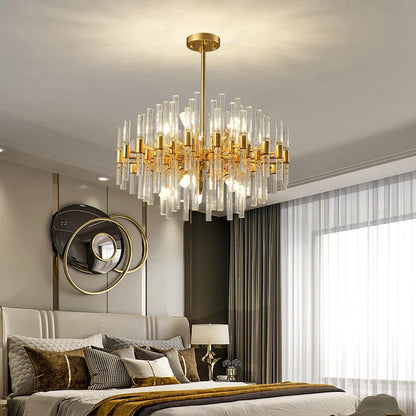 DecorBites™ Crystal Chandelier: Elegant Luxury Pendant Lighting for Home, Restaurant & Hotel