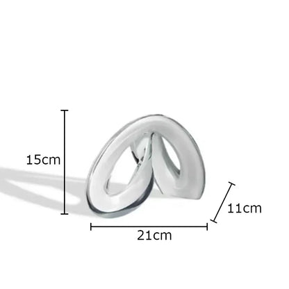 DecorBites™ Knot Ornaments Glass Sculpture for Desk Decor - Creative Geometric Artwork