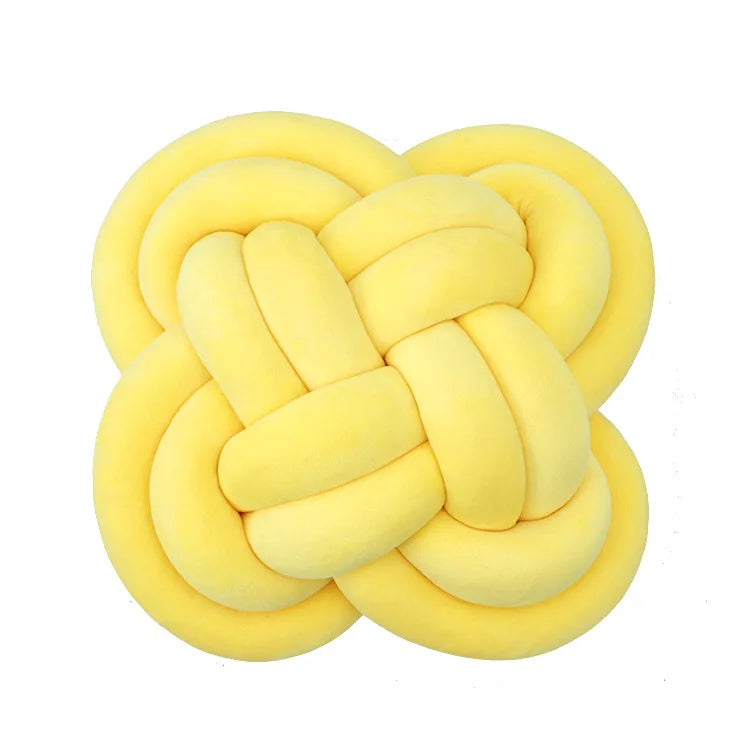 Plush Knot Ball Pillow