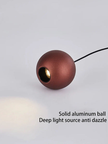 DecorBites™ LED Ball Pendant Light: Minimalist Bedroom Chandelier & Table Lamp