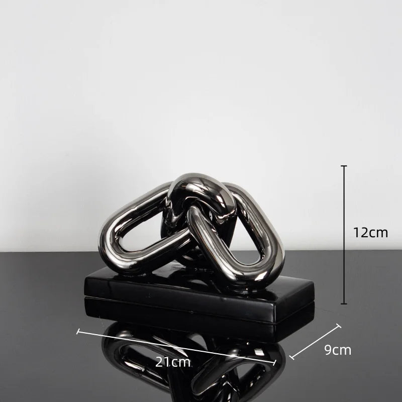 DecorBites™ Golden Chain Skeleton Lock Home Decoration Figurine