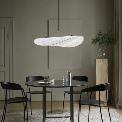 DecorBites™ Japanese Wabi-Sabi Minimalist Bedroom Chandelier - White Art Tea Room Lighting