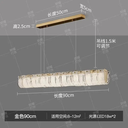 DecorBites™ Cloud Glass Chandelier: Luxury Minimalist Copper Light for One Character Restaurant