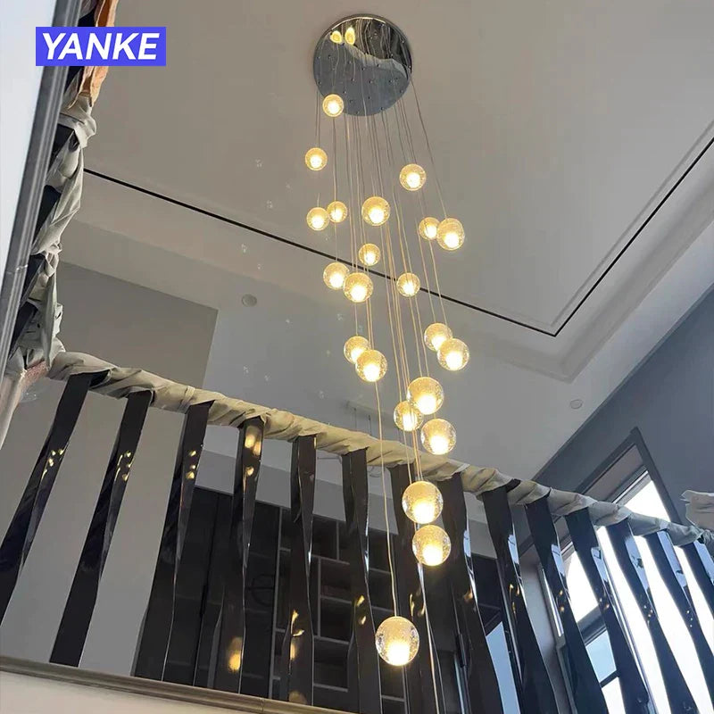 DecorBites™ Crystal Bubble Ball Pendant Light for Home Decor and Hospitality Spaces