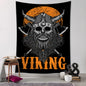 Viking Raven Tapestry Wall Hanging for Boho Home Decor by Decobites