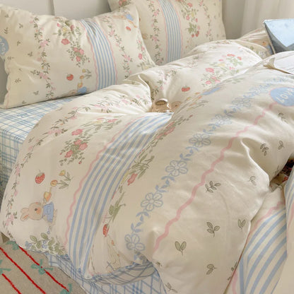 طقم سرير قطني مطبوع عليه رسوم متحركة من DecorBites™ لجميع المواسم