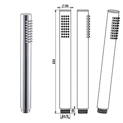 DecorBites™ Brass Handheld Shower Head in Brushed Golden Finish