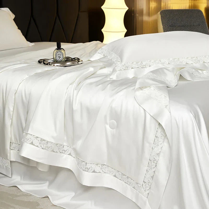 Decobites Hollow Lace Summer Bedding Set