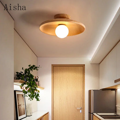 DecorBites™ Japanese Style Wooden Ceiling Lamp for Home Decor