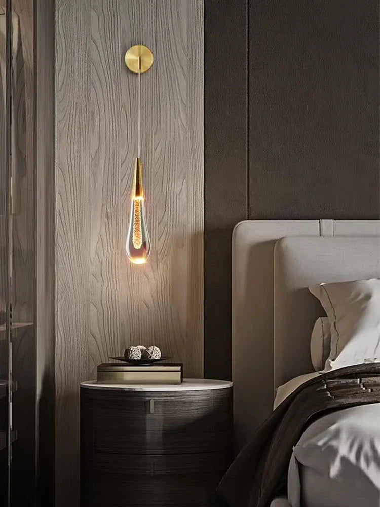 Lámpara de pared LED de cristal DecorBites™ Moderna y minimalista para salón o mesilla de noche