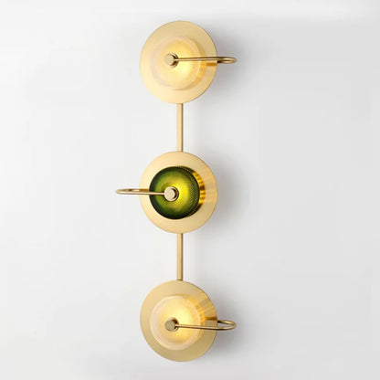 DecorBites™ Glass Led Metal Wall Art Lamp for Modern Living Room Decor