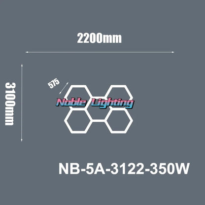 DecorBites™ Hexagon LED Ceiling Light: High-Performance, Best-Selling, Honeycomb Design