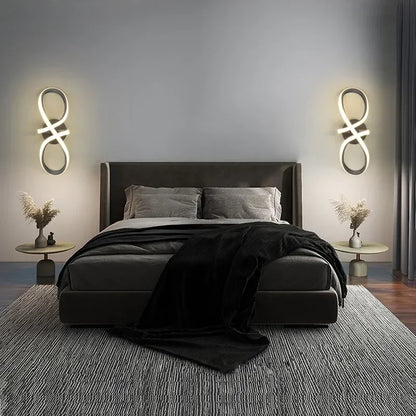Aplique de pared LED Nordic Gold Decorbites™ para dormitorio, entrada minimalista y pasillo